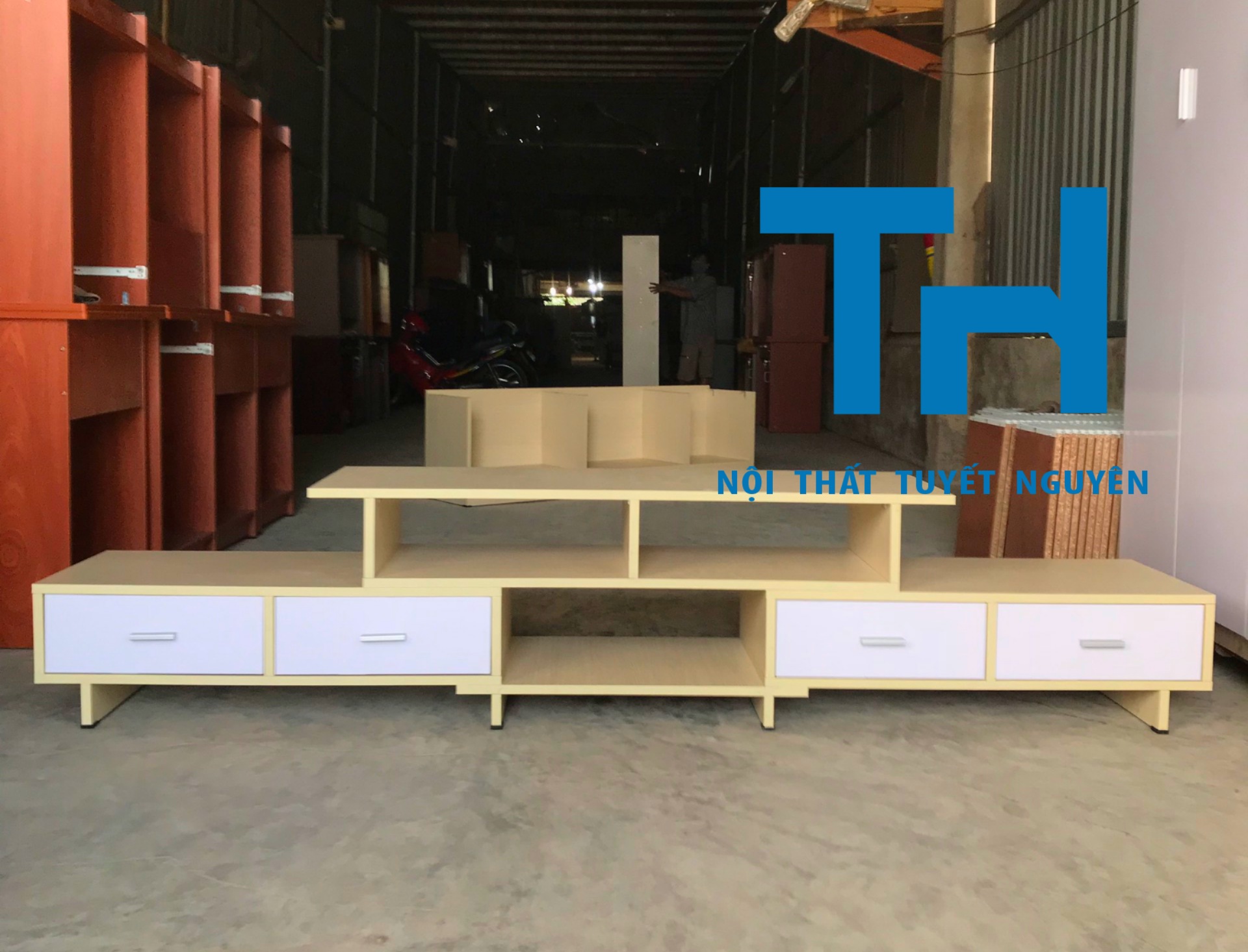 ke-tivi-go-cong-nghiep kệ tivi gỗ công nghiệp