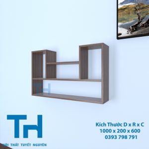 kệ treo tường gỗ công nghiệp