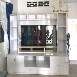 kệ vách ngăn kết hợp kê tivi giá rẻ