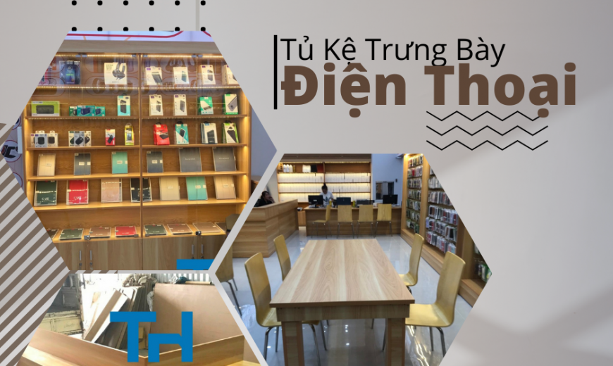 tủ kệ trưng bày điện thoại