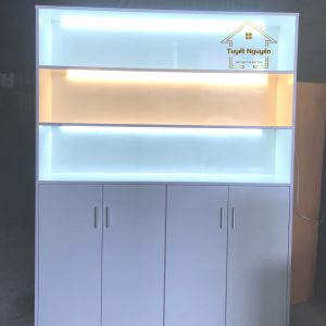 ke-tủ trưng bày kèm đèn leb