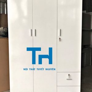 tủ quần áo 3 cánh màu trắng