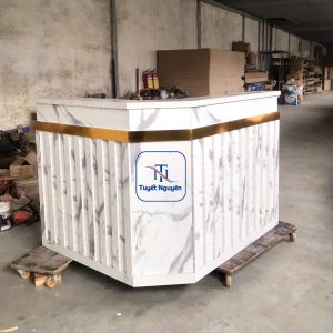 quầy thu ngân hiện đại vân đá