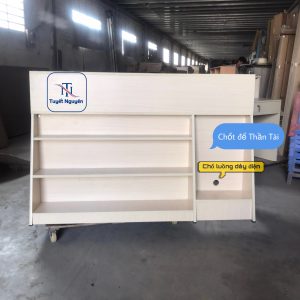 quầy lễ tân siêu thị đẹp