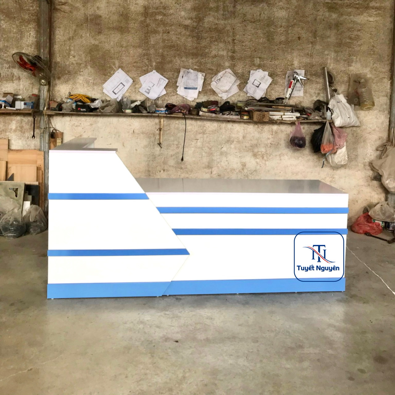 Quay-thu-ngan-chu-L-dep quầy thu ngân chữ L đẹp